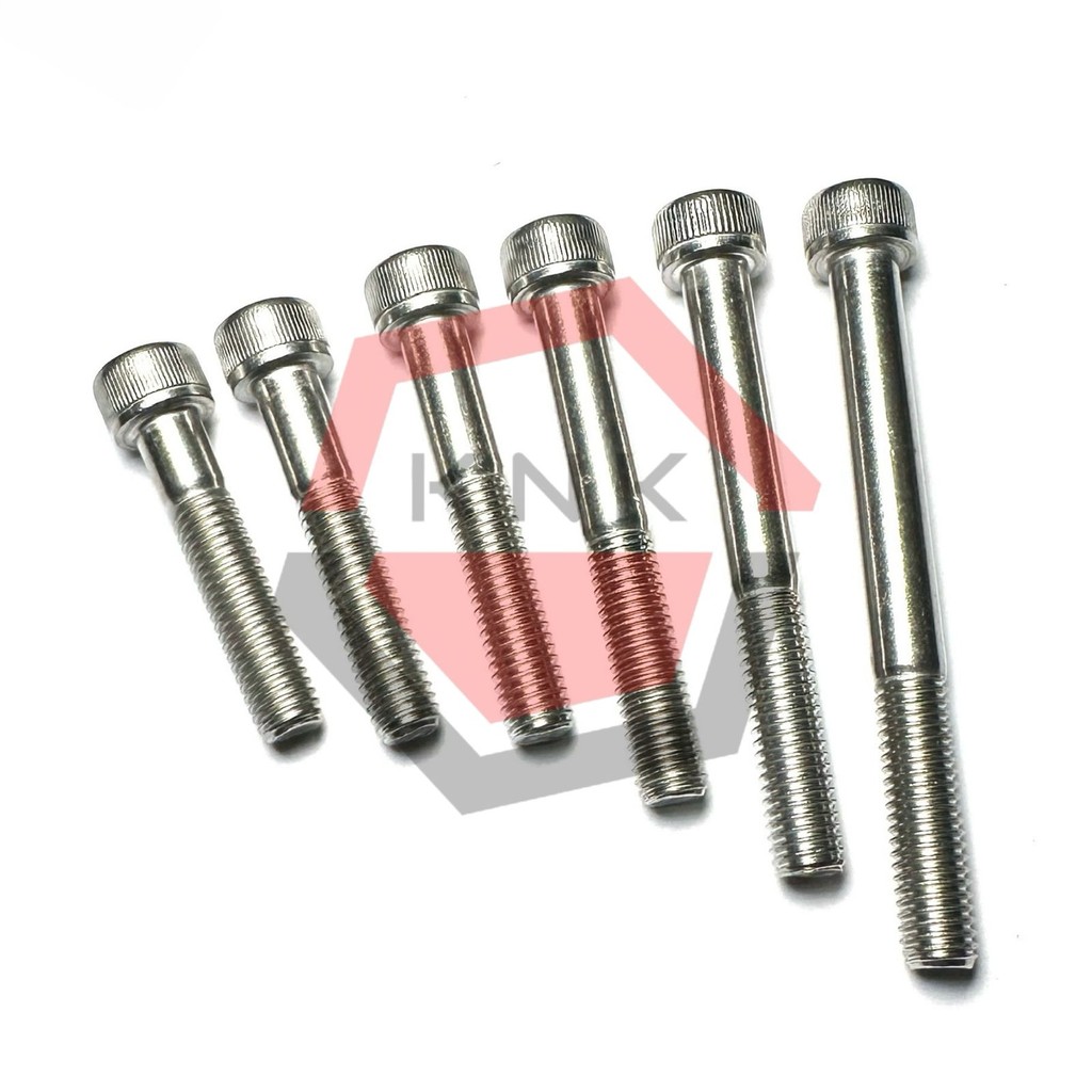 BAUT L HALF DRAT M8x60 STAINLESS STEEL