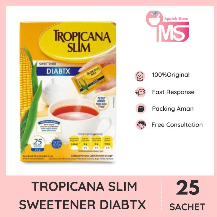 

TROPICANA SLIM SWEETENER DIABTX 25 SACHET