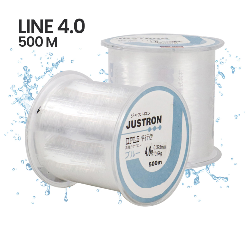 PROMO JUSTRON Senar Tali Pancing Nylon Series 500M - MR-500M Kualitas Terbaik