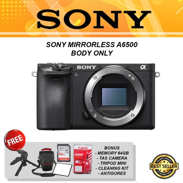 SONY ALPHA A6500 BODY - KAMERA MIRRORLESS ORIGINAL A 6500 ORIGINAL
