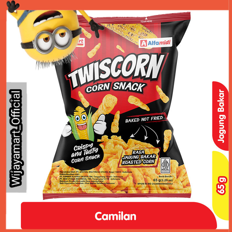 

Alfamart Twiscorn Snack Jagung Bakar 65 g