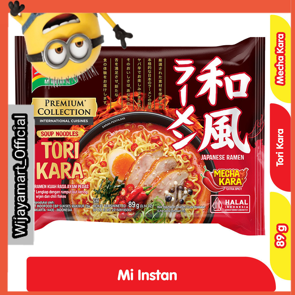 

Indomie Premium Collection Mie Instan Tori Kara Ayam Pedas 89 g