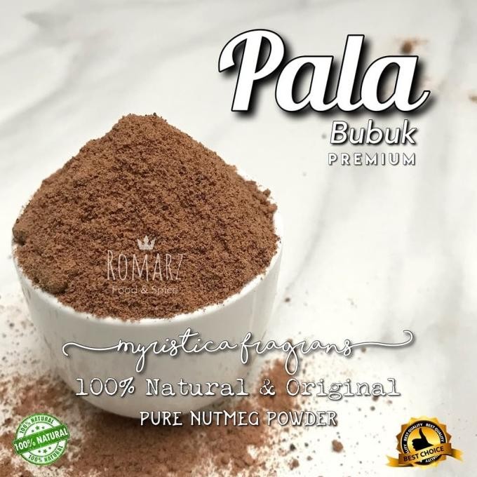 

terbaru pala bubuk murni asli premium 200gr | pure nutmeg powder 200gr