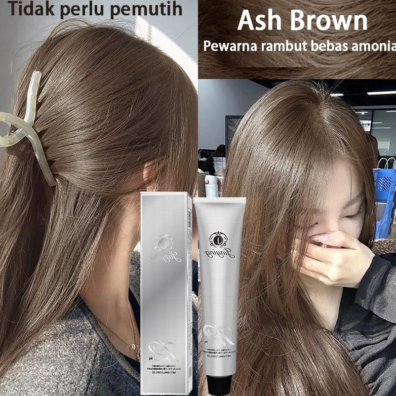 Cb - 10 Warn Pewarna Rambut Bebas Amonia Cat Rambut Ash Brown Ash Blue Ash Grey Hair Color Pewarna T