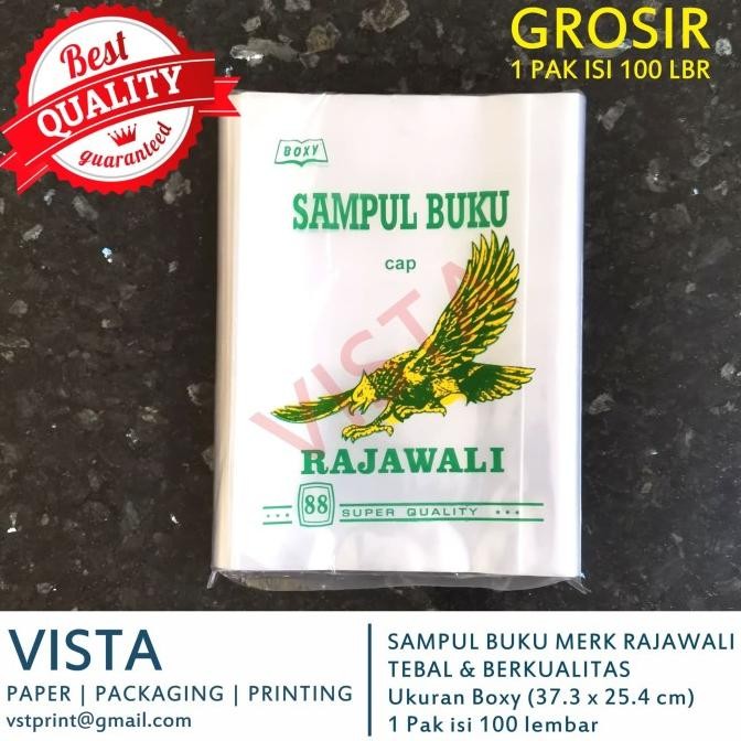

Sale Sampul Buku Plastik Boxy Merk Rajawali, 1 Pak Isi 100 Lembar