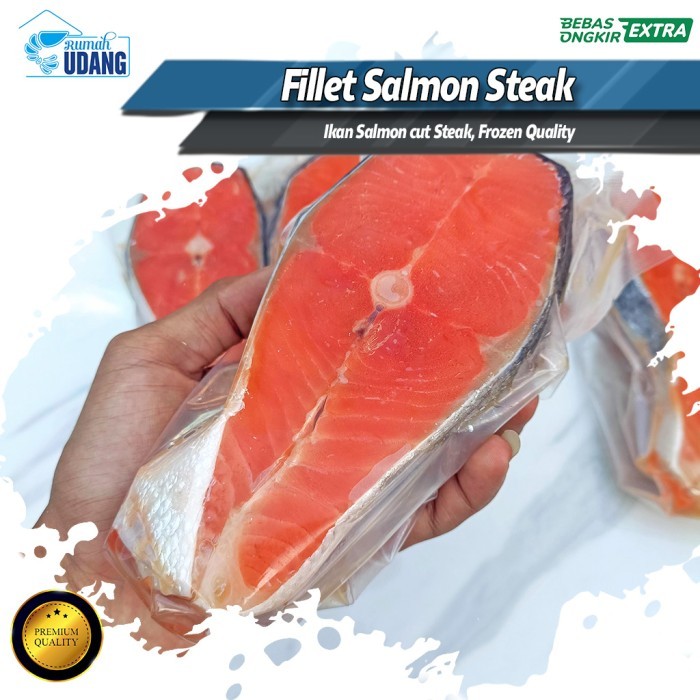 

Steak Salmon Frozen Cut 250Gr/Fillet Steak Salmon/Salmon Steak Frozen