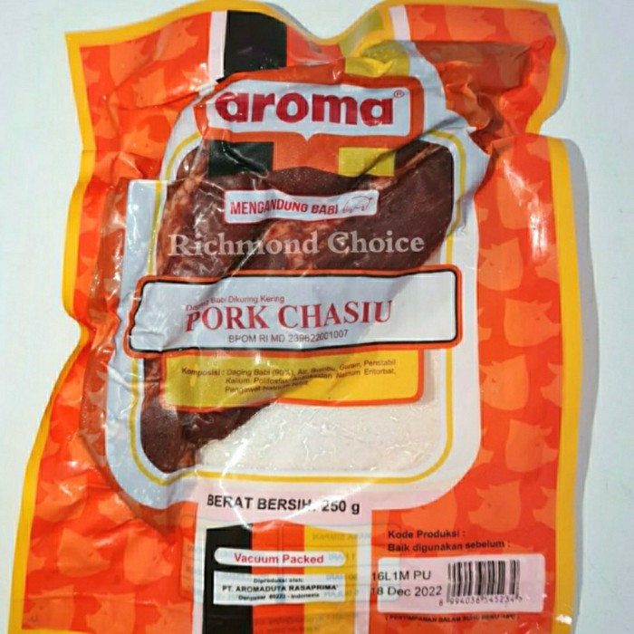 

Pork Chasiu Aroma 250 Gram / Pork Chasio / Babi Panggang Merah