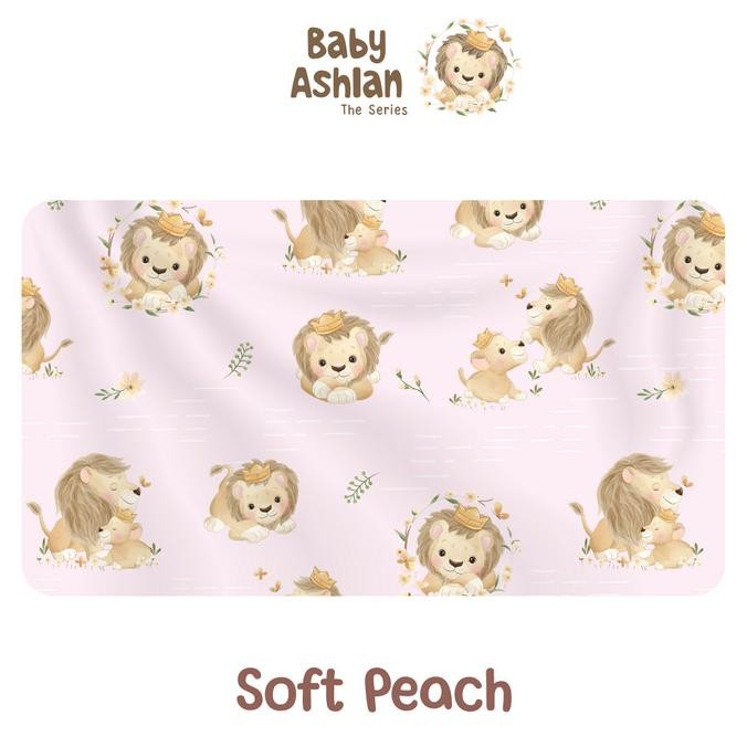 Obayito Kasur Kotak Bayi Set Kelambu Mini terbaik - As Soft Peach