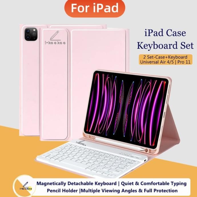 TERLARIS - Pink iPad Keyboard Case iPad Air 5/Air 4-10.9,Case iPad Pro 11 inch