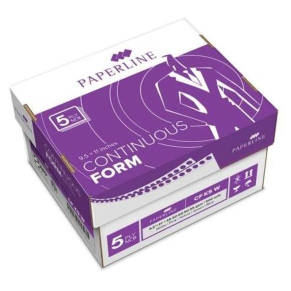 

TERBARU - [ DUS ] Kertas Continuous Form 5 Ply 9,5x11 - Paperline CF K5 W