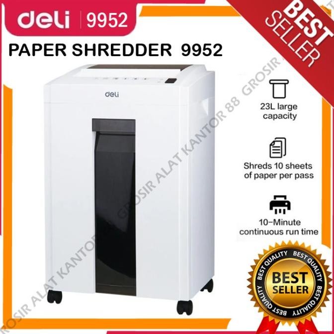 Paper Shredder DELI E9952 / Mesin Penghancur Kertas DELI 9952