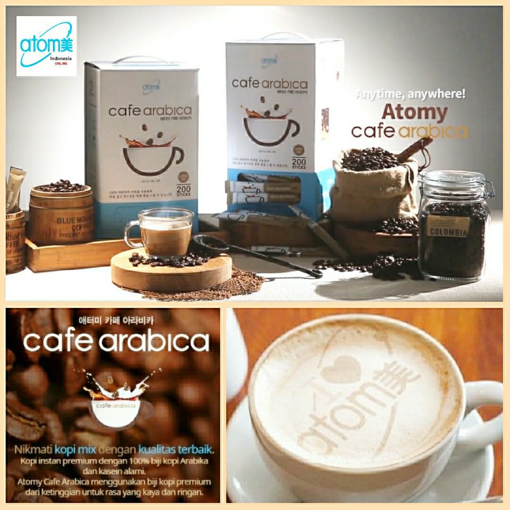 Atomy Café Arabica 100% KASEIN Alami Kopi Coffee Aman Lambung