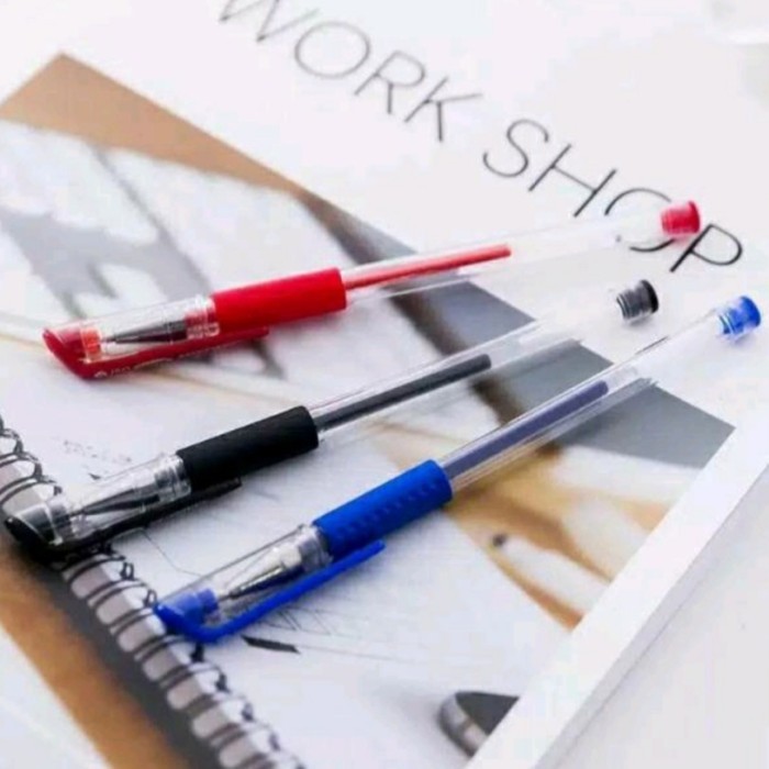 

Terbaru Pena Gel Ink Standart - Pulpen Bolpoin Tinta Alat Tulis Kantor Sekolah 100% ori