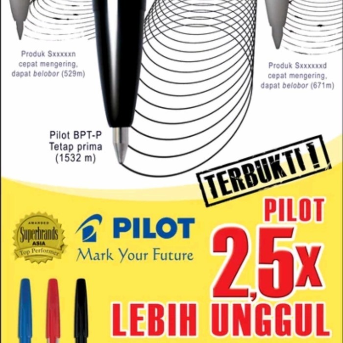 

Terbaru Pen PILOT BPT-P Bolpen Pulpen Alat Tulis Pena Tinta Office Stationery 100% ori