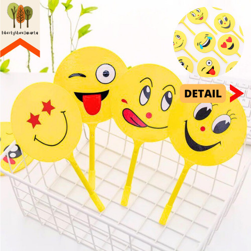 Terbaru Pulpen Pen Pena Gel Kipas Emoji Termurah Alat Tulis Kantor Sekolah 100% ori