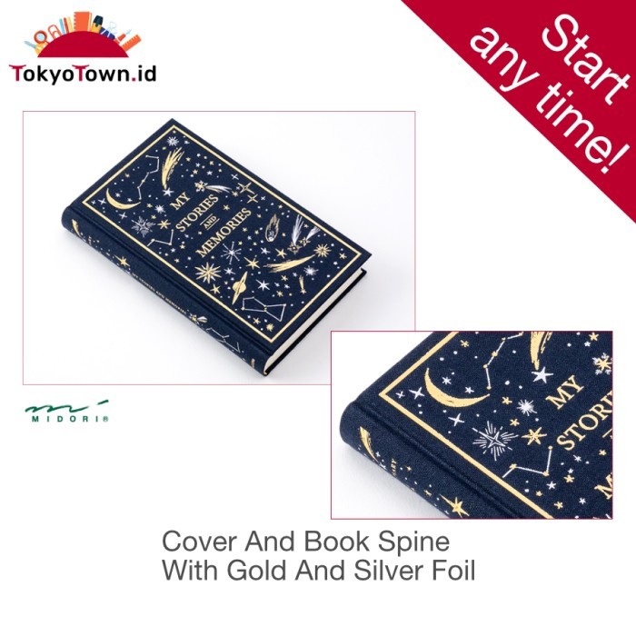 

Midory Diary Moon And Stars # Notebook, Journal Barangbaru