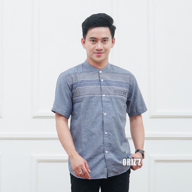 Atsan Kemeja Murah Kemko Muslim Pakian Kekinian Pendek Khoko Cowok Taqwa Berkwalitas Bahan Adem Buju