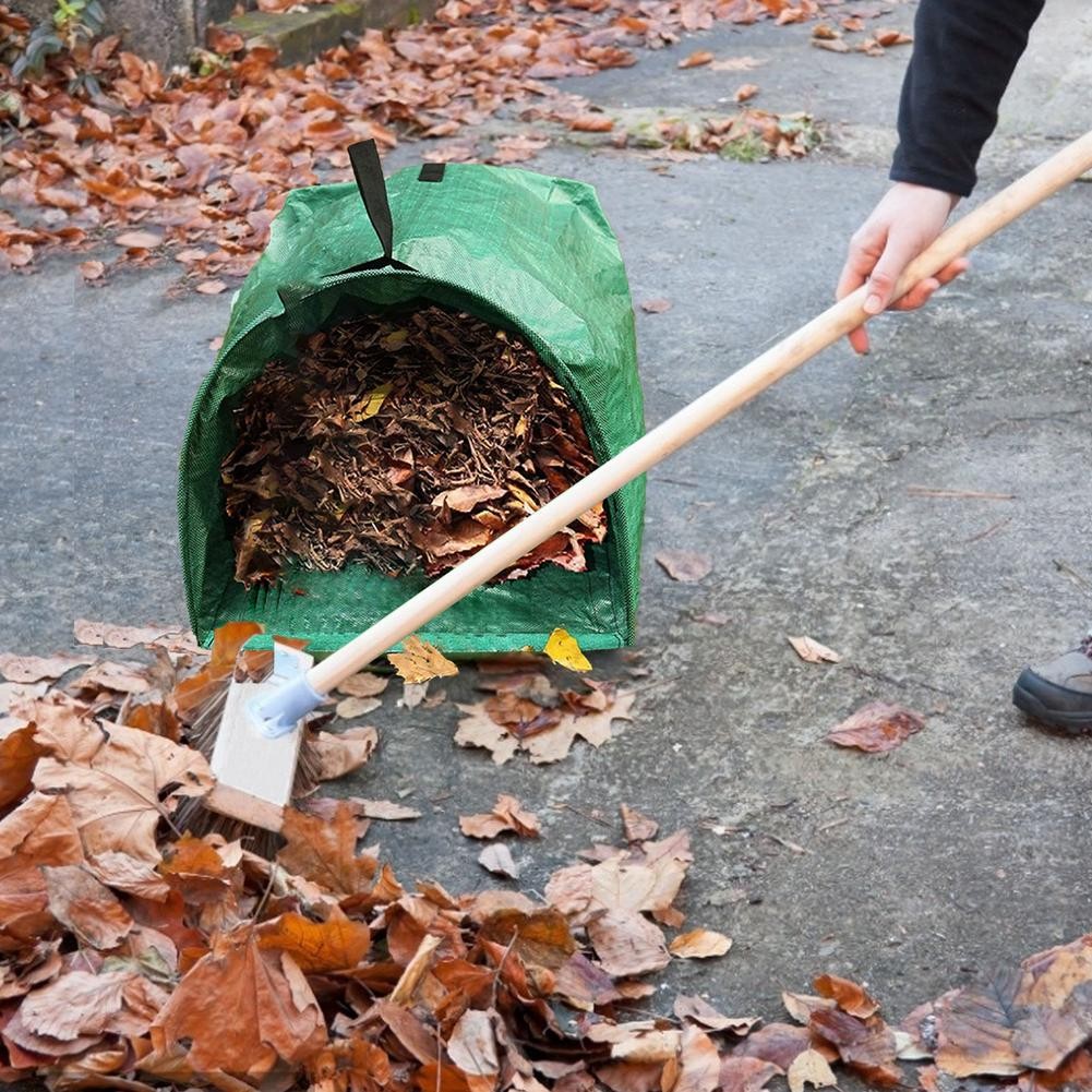 

53 Gallon Garden Leaf Bag Resuable Storage Bag Large Yard Dustpan Foldable Garden Garbage Bag Waste Collection Container