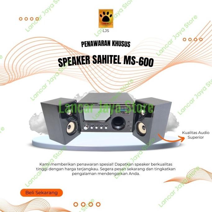 speaker multimedia sahitel ms600 speaker super vibra bass sahitel new stok terbatas