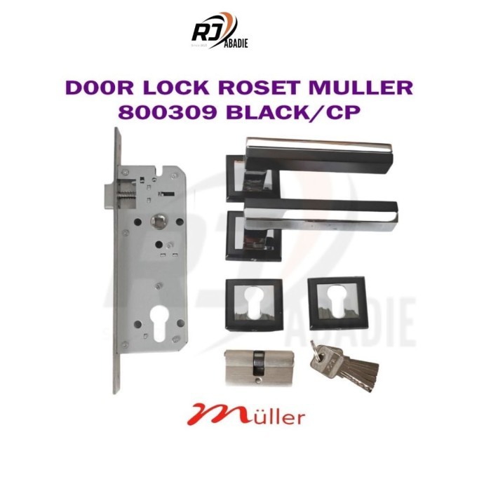 anyar ya@1 Handle Gagang Kunci Pintu Rumah Pisah Rosed Stainless Set MULLER