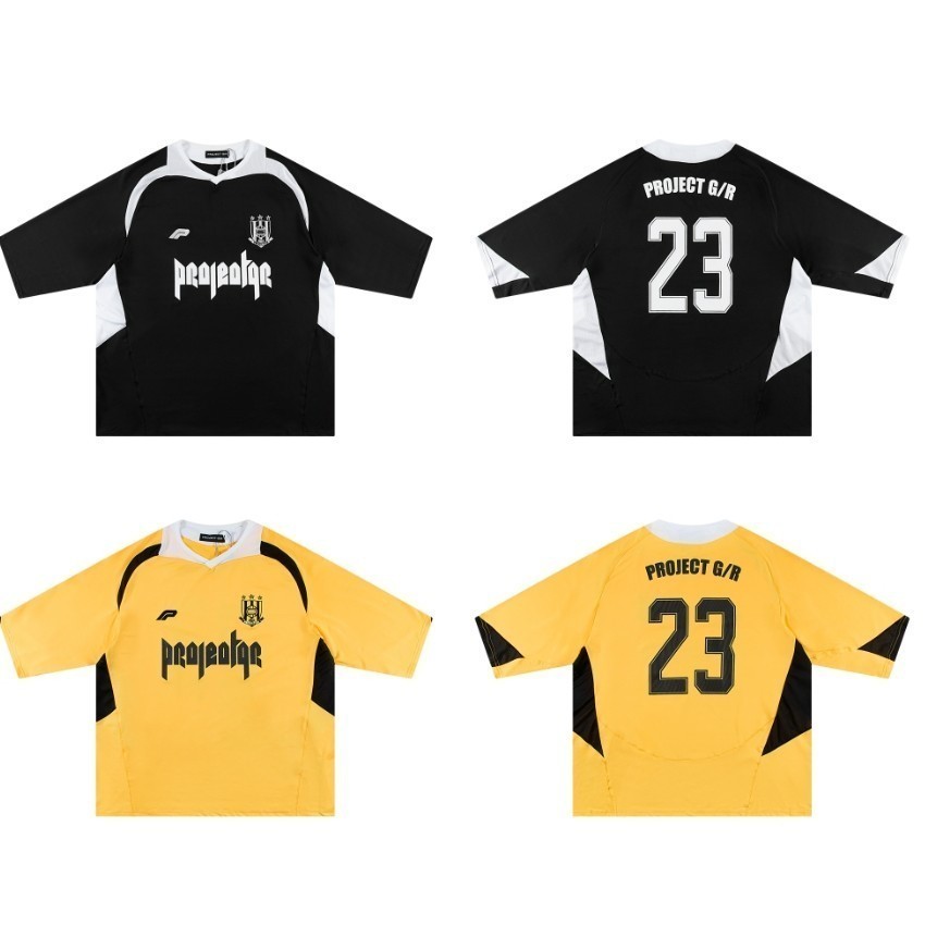 GRAILZ TALK PROJECT G/R Kaus Sepak Bola Longgar Musim Panas Kaus Lengan Pendek |FD9D422A|