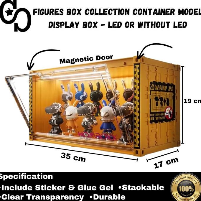 

Figures Box Collection Container Model Display Box - Led Or Without Led