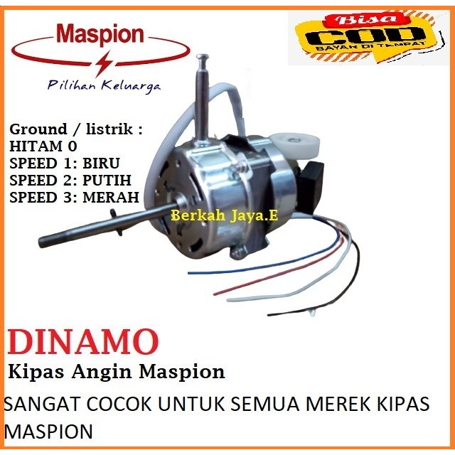 DINAMO KIPAS ANGIN MASPION MOTOR MESIN KIPAS ANGIN MASPION 3 SPEED-ORI