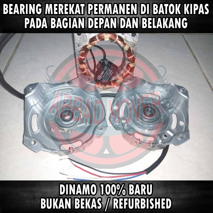 DINAMO KIPAS ANGIN SEKAI TORNADO ARASHI 18 BEARING BERING KLAHER