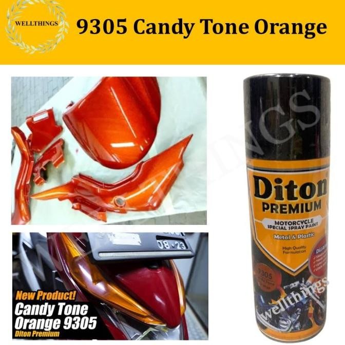 Sale Cat Pilox Diton Premium 9305 Candy Tone Orange 400Cc Smoke Oren