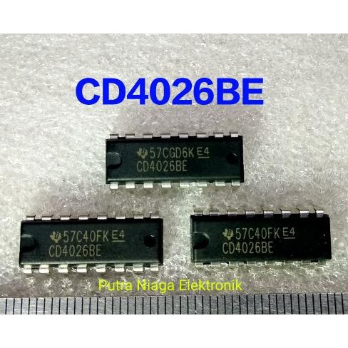 Diskon ic CD4026BE Dip 16 pin CD4026 / TC4026 / HEF4026 / HCF4026 putr4n Ayo Beli
