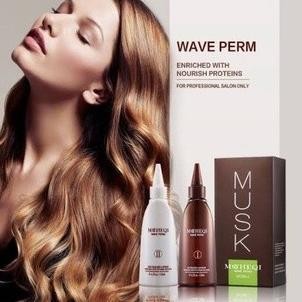 TERMURAH - OBAT KERITING RAMBUT PERMANEN MUSK MOCHEQI PERM CURLY WAVE WAVY HAIR