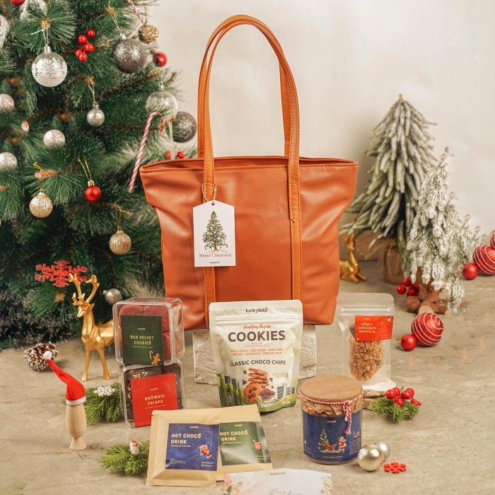 

NEW! Hampers Natal / Christmas Hampers - Holiday Set - Premium Leather Bag Limited