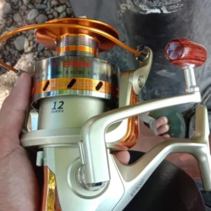 Reel 9000 Gulungan Pancing Yumoshi Reelsking Ef9000 Metal Reel 12 Bb