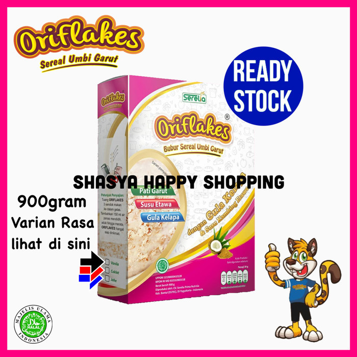 

Oriflakes Sereal Umbi Garut Gastro 900Ml Meredakan Asam Lambung Maag Promo