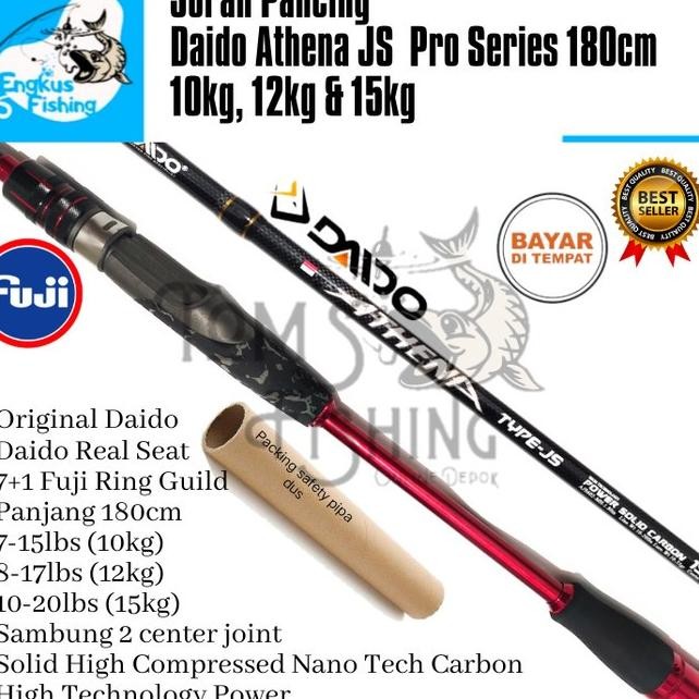 Joran Pancing Daido Athena Pro Series Fuji Js 180Cm (10Kg,12Kg & 15Kg)