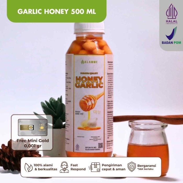 

Garlic Honey Madu Bawang Putih Tunggal Premium Alamme 500Ml Terbaik