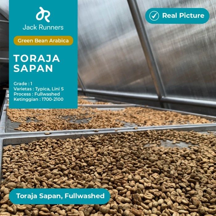 

Toraja Sapan Fullwashed Green Bean Coffee 1Kg Biji Kopi Mentah Diskon