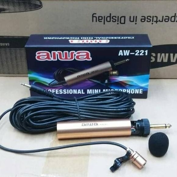 MIC JEPIT AIWA AW 221 MICROPHONE CLIP ON AIWA AW221 MIC IMAM MASJID