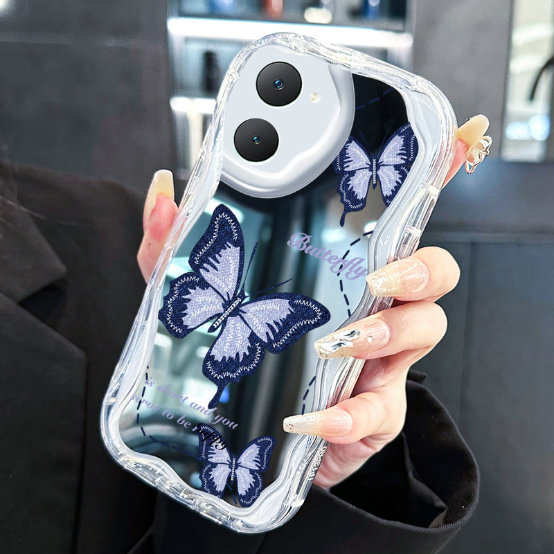 Casing Hp Untuk VIVO Y03 VIVO Y18 VIVO Y18E Z5x Z1 Pro Case HP Casing Ungu biru kupu-kupu Kasing Kes