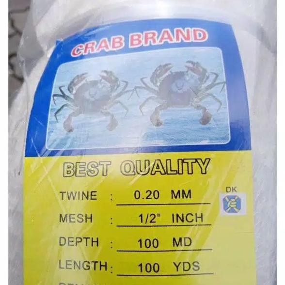 Jaring Ikan Lubang Kecil Halus Bahan Anco 1/2 Inchi