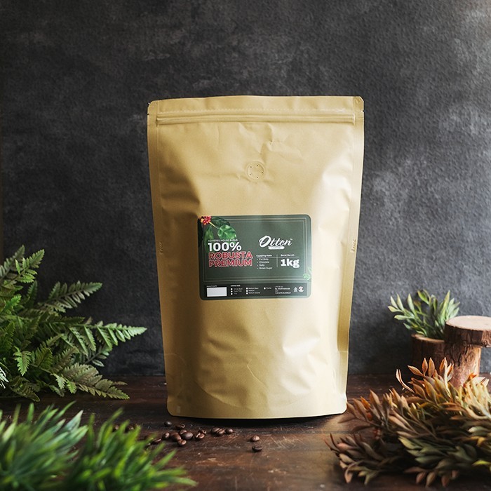 

Biji Bubuk Kopi 100% Full Robusta Premium House Blend 1Kg Otten Coffee Promo