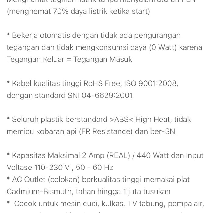 Auto Start(Soft Start)Penghemat Energi Awal Max 2A,Merk International