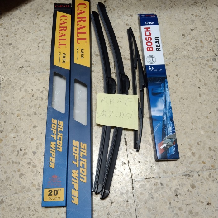 Paket wiper Depan Belakang Avanza Xenia 2004-2010 karet silicon