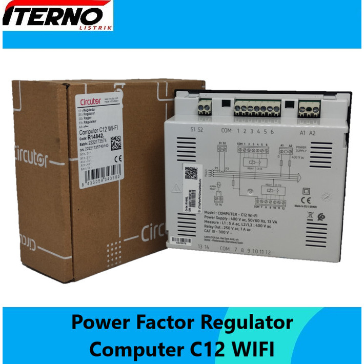 Power Factor Regulator Computer Max 12 Step Circutor