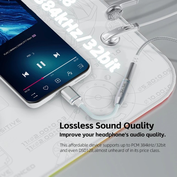 Terlaris Fiio Jade Audio Ja11 / Ja-11 / Ja 11 Usb Type C To 3.5Mm Earphone/Headphone Dac And