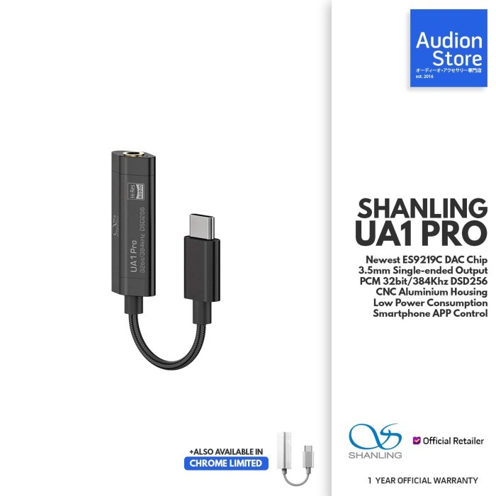 Termurah Shanling Ua1/Ua-1 Pro Es9219C Usb Type-C To 3.5Mm Portable Dac/Amp