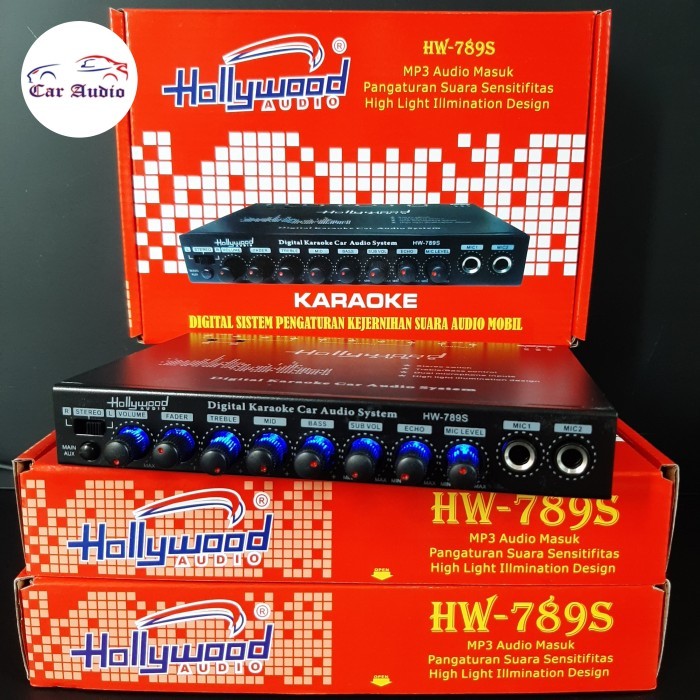 Terbaru Parametrik Audio Mobil Pre Amplifier Karaoke Usb Equalizer Hollywood
