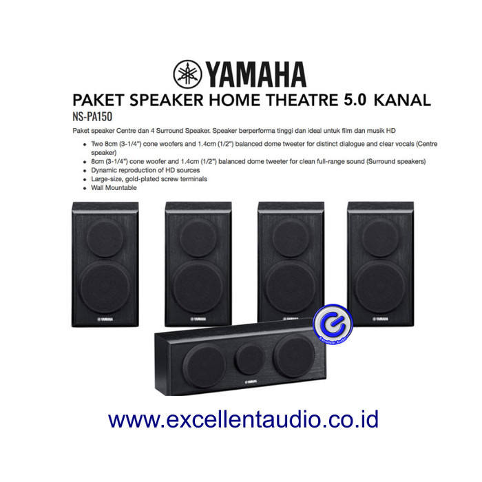 Termurah Paket Yamaha Nspa150 Ns Pa150 5 Kanal Speaker System Home Theatre