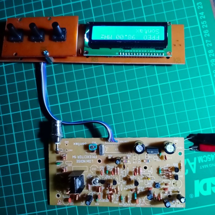 Termurah Tx Exciter Pemancar Radio Pll Fm 76-108 Mhz Vhf 1Watt