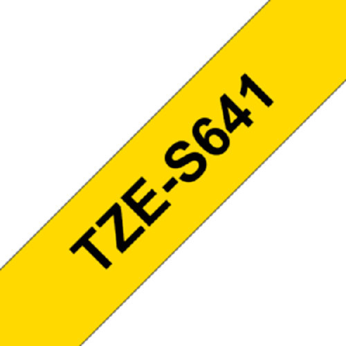

Brother Label Tape Tze S641 Strong Adhessive 18Mm Black On Yellow Terbaik